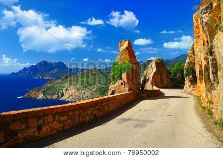 scenic roads of Corsica