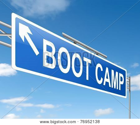 Boot Camp Concept.