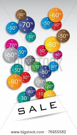 Big Sale, Sticker And Banners, Promotion Background