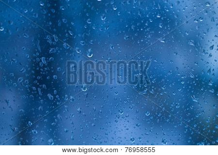 Drops on the window