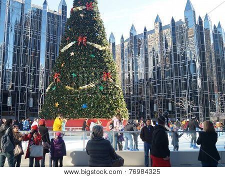 Outdoor Holiday Ice Skating Rink