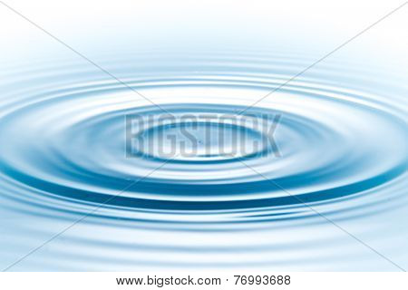 drop of water on white background