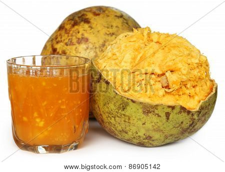 Medicinal Bael Fruit With Juice