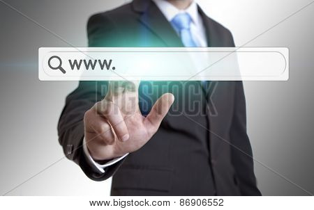 Businessman Using Internet