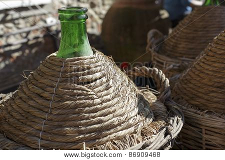 Group Of Old Damigianas