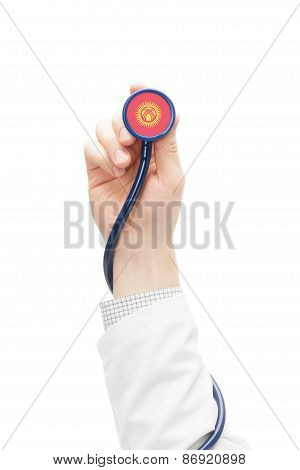 Stethoscope With National Flag Series - Kyrgyzstan