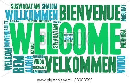 Welcome International Word Cloud