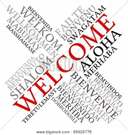 Welcome International Word Cloud