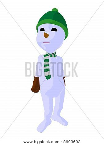 Snowboy Kunst Abbildung silhouette