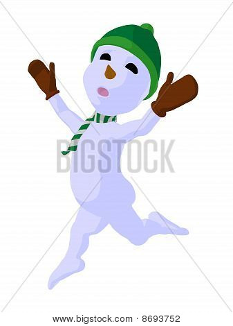 Snowboy Kunst Abbildung silhouette