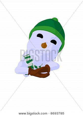 Snowboy Kunst Abbildung silhouette
