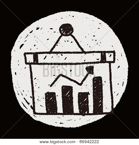 Bussiness Chart Doodle Drawing