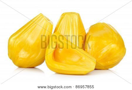 Ripe Jackfruit Isolated On White Background