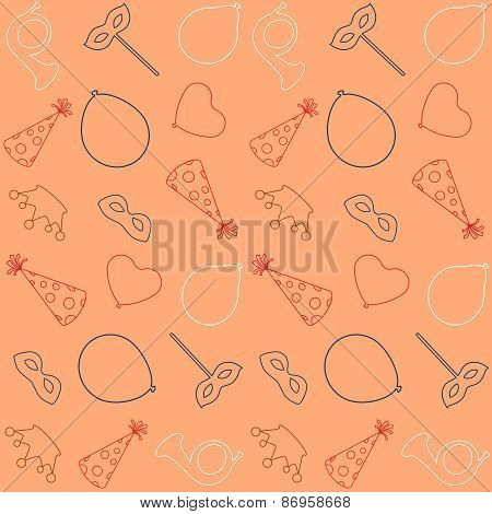 Birthday Seamless Abstract Vector Pattern