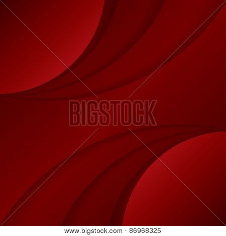 Abstract Wavy Red Background