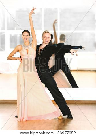 Ballroom dance in motion