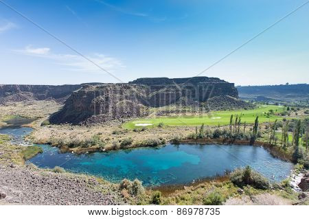 Warm Springs And Tranquil Lake, Jerome, Idaho