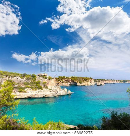 Majorca Cala Llombards Santanyi beach in Mallorca Balearic Island of Spain