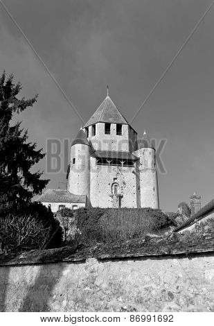 Caesar Tower (xii C.) Of Provins France. Unesco Site