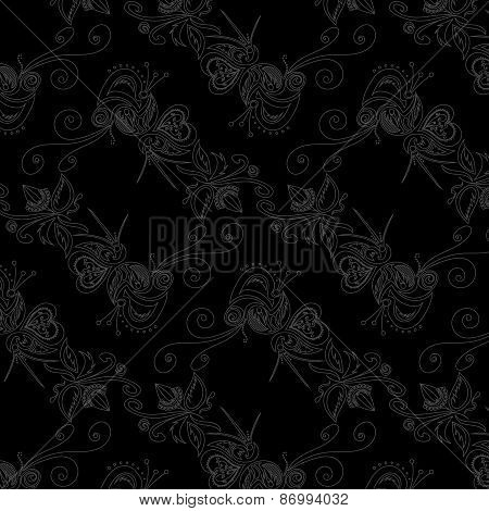 Seamless gray pattern
