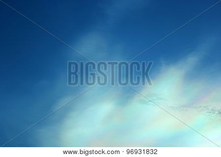 Beautiful Iridescent Colorful Cloud