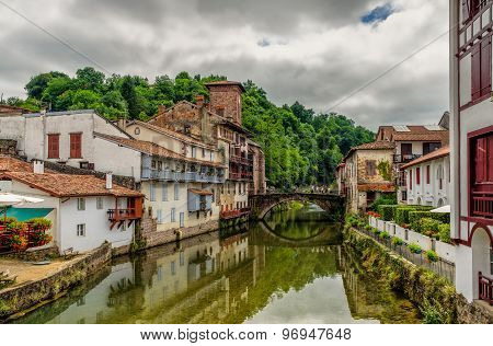 Saint-Jean-Pied-de-Port in the Basque region of France.