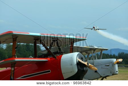 Thiene, Vicenza - Italy. 26Th July, 2015: Important Air Show Called Flighthiene In Thiene Airport Ne