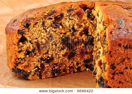 Hemlagad ekologisk Christmas Cake med frukt