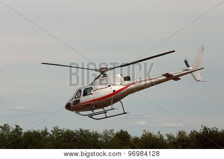 Thiene, Vicenza - Italy. 26Th July, 2015:small Helicopter For Sightseeing