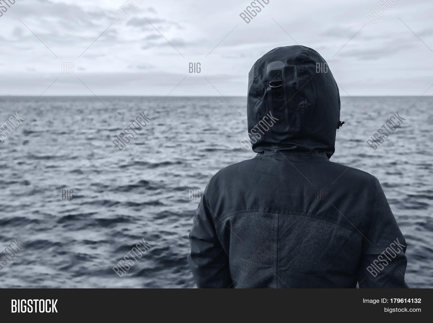 faceless person back