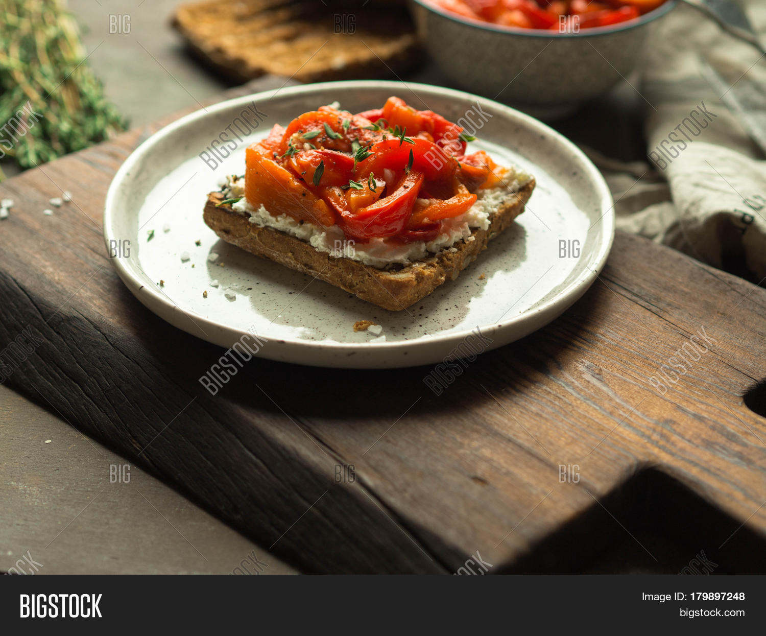 Vegetarian Toast Baked Image & Photo (Free Trial) Bigstock