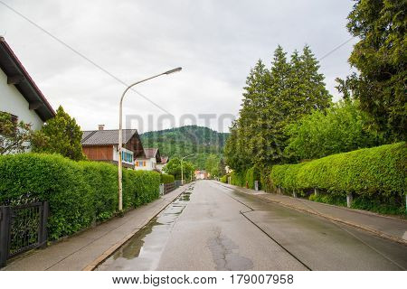 Street In Fussen, Bavaria, Germany.