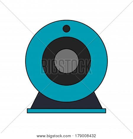 single webcam icon image vector illustration design