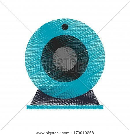 single webcam icon image vector illustration design