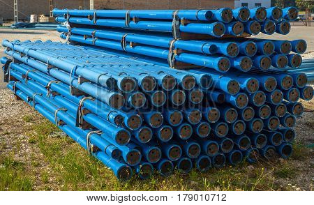 tubes with outer coating of zinc and aluminum alloy (ZnAl) with a minimum mass of 400 g / sqm (C40) used for drinking water networks