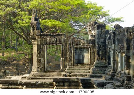 Templo en el centro Angkor Thom