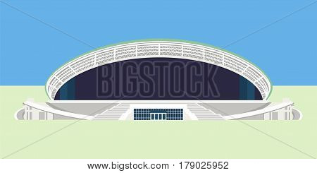 Minsk Belarus - March 7 2017: Russian sport stadium Kazan Arena in Kazan  Russia for 2018  World Cup taking place from June 14 to July 15
