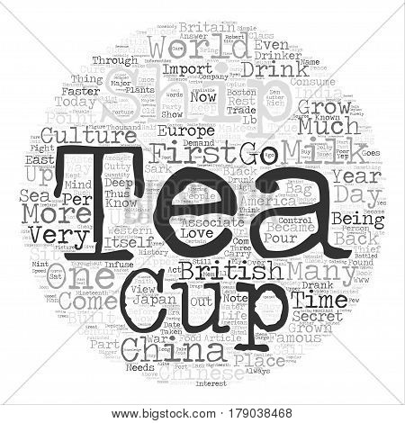 Tea at Sea text background word cloud concept