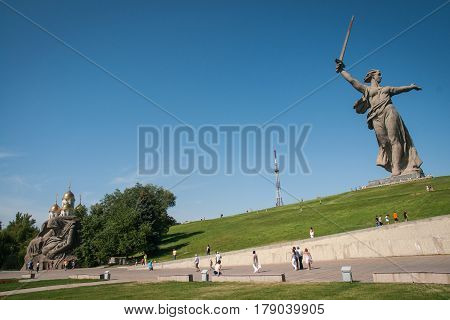 Motherland Is Calling!  Mamaev Kurgan, Russia