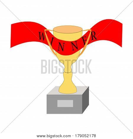 Cup Ribbon Reward. Vector & Photo (Free Trial) | Bigstock