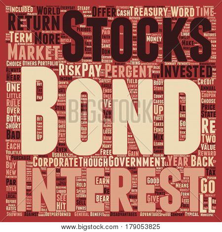 The Bond Market And How You Can Benefit text background wordcloud concept
