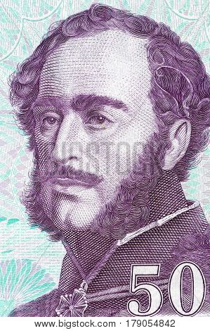 Istvan Szechenyi portrait from Hungarian money - Forint