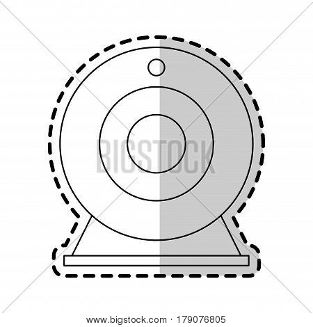 attachable webcam icon image vector illustration design