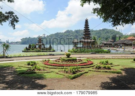 Pura Ulun Danu Bratan Temple On The Lake At Bedugul