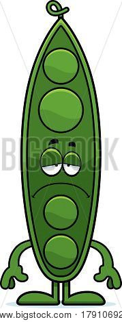 Sad Cartoon Peapod