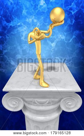 Thespian The Original 3D Character Illustration