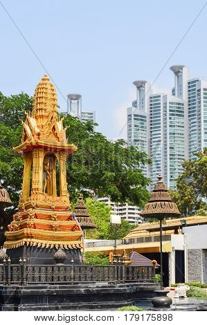 Beautiful View City Scape Lumpini Park