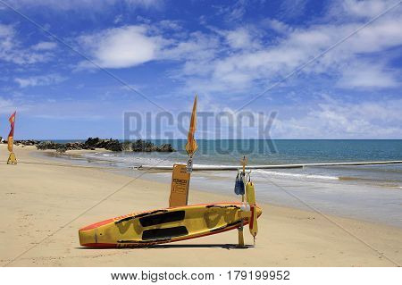patrolled beach at Yorkers' Knob Cairns Australia