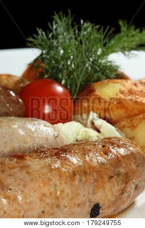 Kupaty With Potatoes