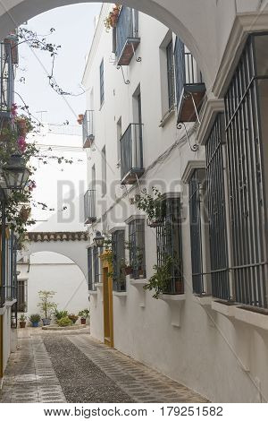 Cordoba (Andalucia Spain): old typical street in the Juderia